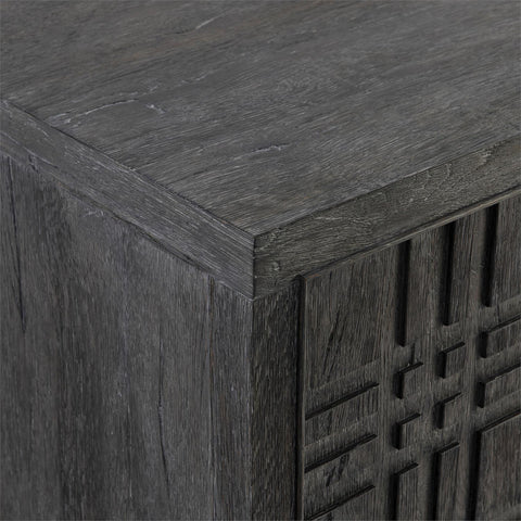 Slender Washed Traditional Cupboard Cabinet