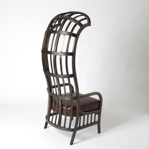 Timeless Minimalist Balloon Dome High Back Accent Chair