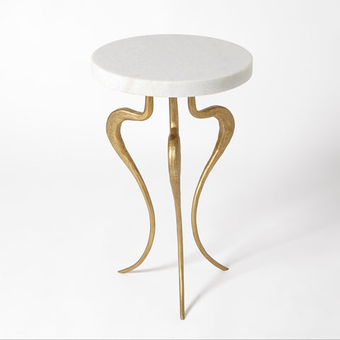 Timeless Minimalist Silhouette Contemporary Round Accent Table
