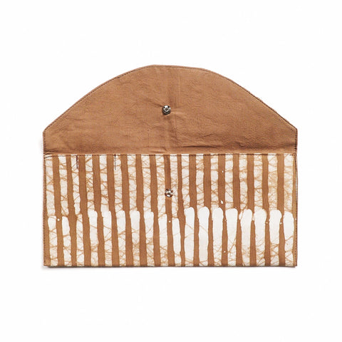 Graphic Stripe Flap Snap Pouch