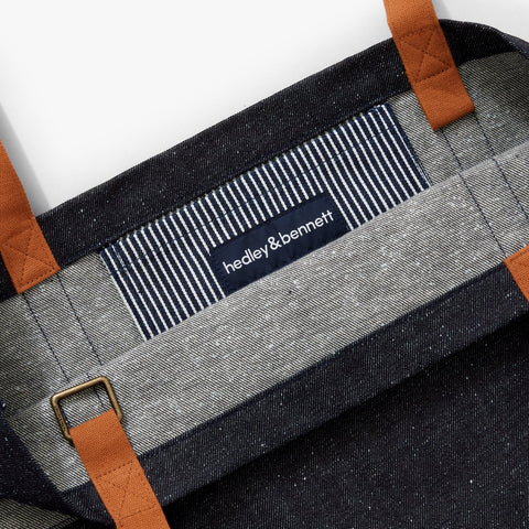 Solid Open Top Tote with Exterior Pockets - 14 x 18 x 4