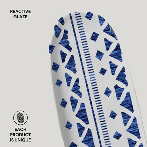 Porto Brasil Porto Brasil Mediterranean Geometric Stoneware Serving Platter - Set of 4