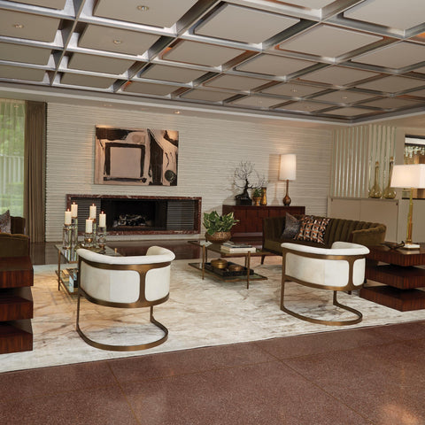 Global Views Timeless Minimalist Modern Geometric Drum End Table - 23.5 W