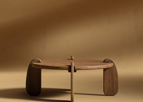 Rove Concepts Nature-Driven Modernist Orb Minimalist Coffee Table