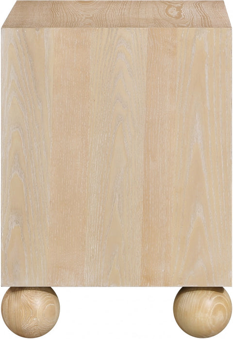 Meridian Furniture Inc. Kent Timeless Minimalist Solid Wood Nightstand - 24 W