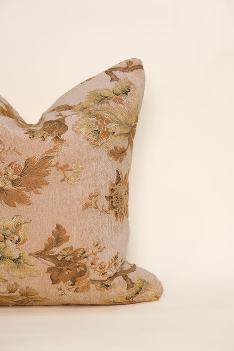 Powered by People Artful Traditionalist Vintage Embroidery Accent Throw Pillow - 22 x 22 - 18 x 18