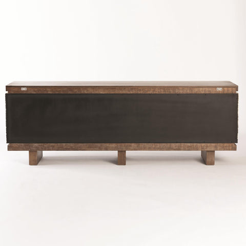 Emory Two Tone Matte Media Cabinet for Contemporary Spaces