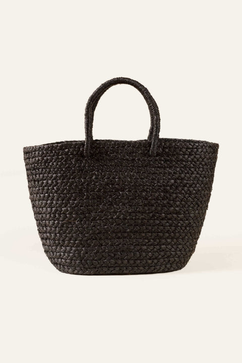 Casual Handmade Braided Basket Bag with Open Top