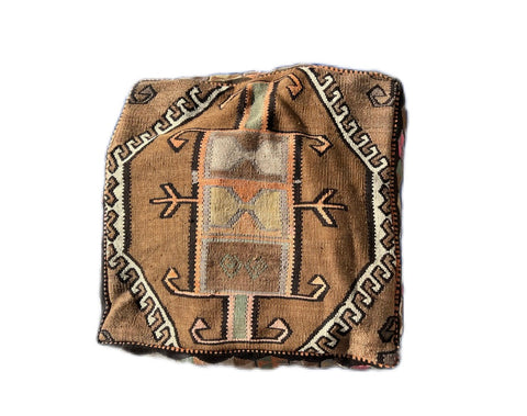 Artful Traditionalist Bohemian Handwoven Graphic Pillow Cover