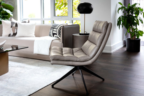 Timeless Minimalist Armless Club Lounge Chair with Tufting
