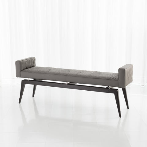 Timeless Minimalist Modern Lounge Bench with Tapered Legs