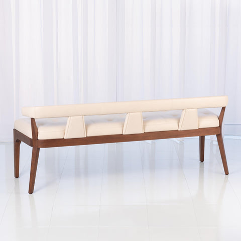 Outdoor Living & Garden Modern Upholstered Lounge Bench