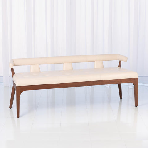 Outdoor Living & Garden Modern Upholstered Lounge Bench