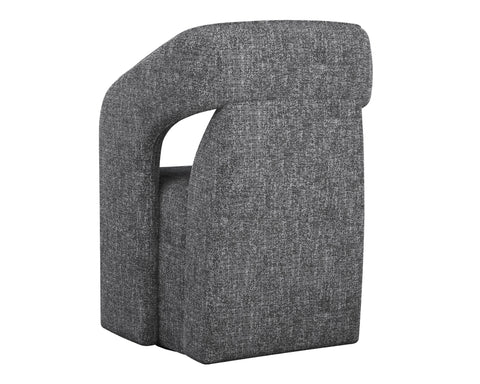 Timeless Minimalist Modern Curved Upholstered Armchair