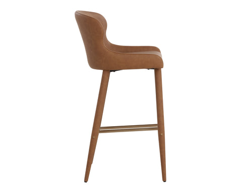 Timeless Minimalist Modern Barrel Upholstered Bar Stool