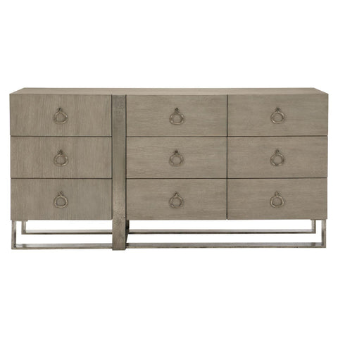 Linea Modern Rustic Drawer Dresser with Pull Handle
