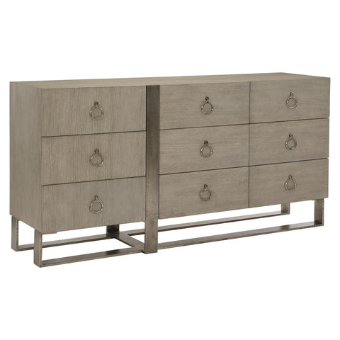 Linea Modern Rustic Drawer Dresser with Pull Handle
