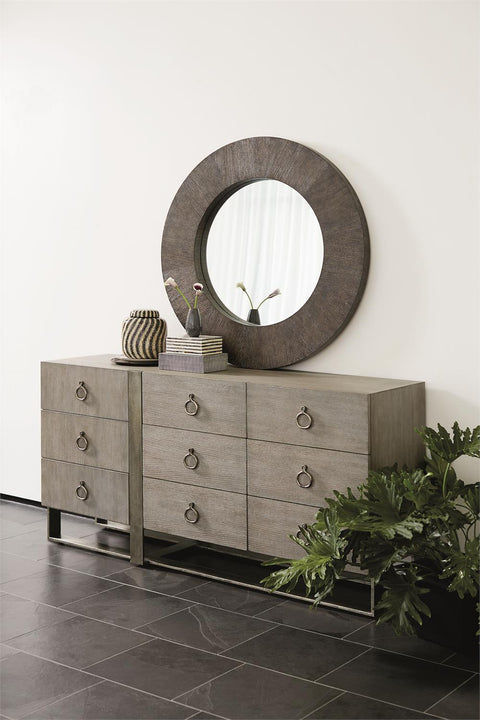 Linea Modern Rustic Drawer Dresser with Pull Handle
