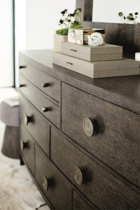 Linea Modern Rustic Drawer Dresser with Knob Handles