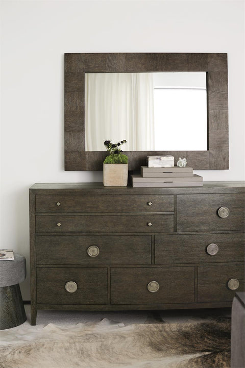Linea Modern Rustic Drawer Dresser with Knob Handles