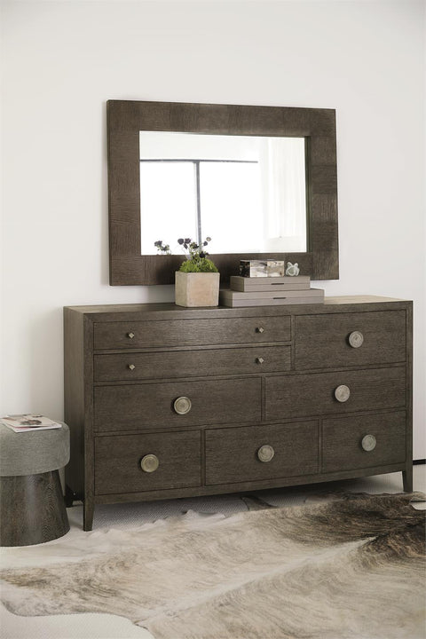 Linea Modern Rustic Drawer Dresser with Knob Handles
