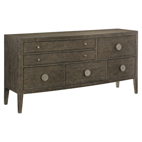 Linea Modern Sideboard with Knob and Pull Handles Cabinet