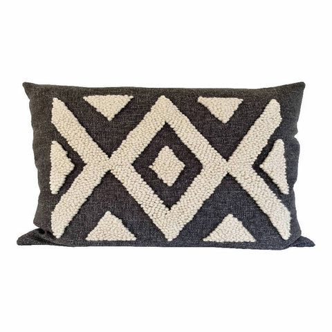 Powered by People Global Eclecticist Bohemian Handcrafted Embroidery Pillow Cover - 12 x 20