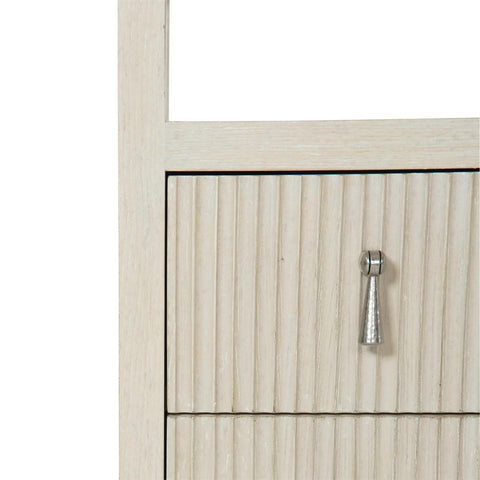 Timeless Minimalist Fluted Contemporary Nightstand