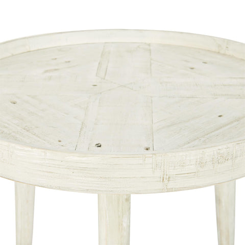 Bernhardt Booker Artful Traditionalist Mid Century Round Accent Table - 24 W