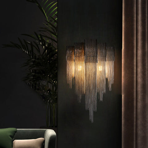 Accent Waterfall Tiered Sconce for Elegant Contemporary Spaces