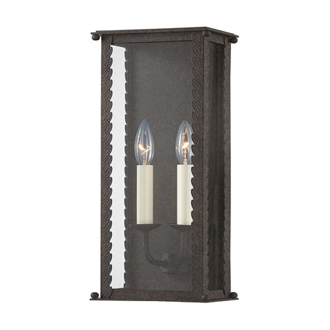 Zuma Traditional Accent Sconce with Scrolls and Finial Wall Light