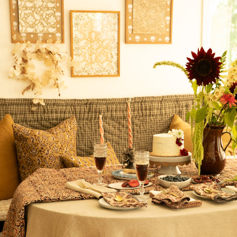 Filling Spaces Artful Traditionalist Bohemian Handcrafted Accent Throw Pillow - 18 x 18 - 20 x 20 - 22 x 22 - 24 x 24 - 26X 26 - 14 x 20 - 14 x 40 - 18 x 40 - 16 x 50