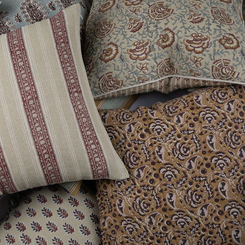 Filling Spaces Artful Traditionalist Bohemian Handcrafted Accent Throw Pillow - 18 x 18 - 20 x 20 - 22 x 22 - 24 x 24 - 26X 26 - 14 x 20 - 14 x 40 - 18 x 40 - 16 x 50