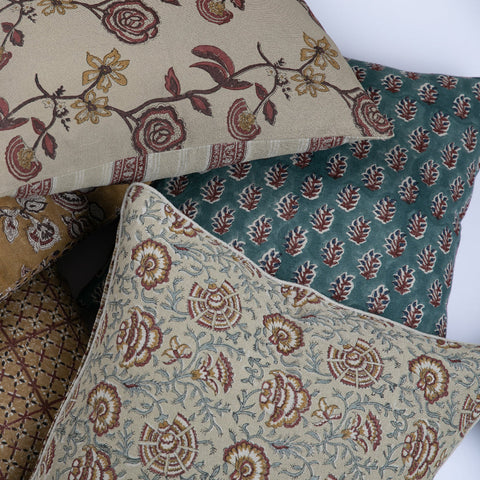 Filling Spaces Artful Traditionalist Handcrafted Accent Throw Pillow - 18 x 18 - 20 x 20 - 22 x 22 - 24 x 24 - 26X 26 - 14 x 20 - 14 x 40 - 18 x 40 - 16 x 50