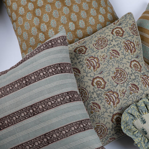 Filling Spaces Artful Traditionalist Handcrafted Graphic Accent Pillow - 18 x 18 - 20 x 20 - 22 x 22 - 24 x 24 - 26X 26 - 14 x 20 - 14 x 40 - 18 x 40 - 16 x 50