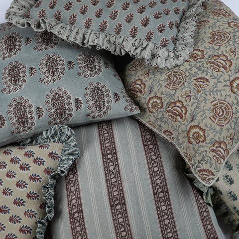 Filling Spaces Artful Traditionalist Handcrafted Graphic Accent Pillow - 18 x 18 - 20 x 20 - 22 x 22 - 24 x 24 - 26X 26 - 14 x 20 - 14 x 40 - 18 x 40 - 16 x 50