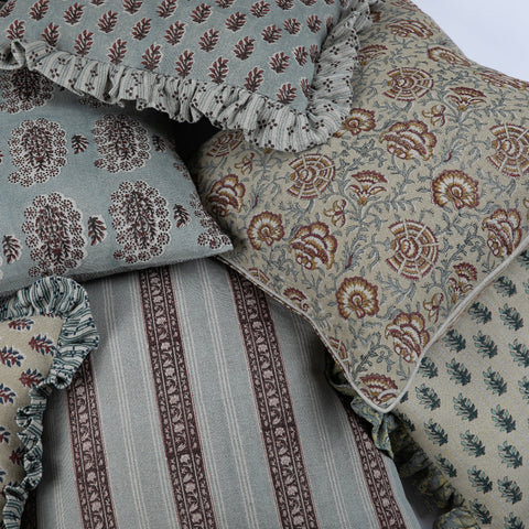 Filling Spaces Artful Traditionalist Handcrafted Accent Throw Pillow - 18 x 18 - 20 x 20 - 22 x 22 - 24 x 24 - 26X 26 - 14 x 20 - 14 x 40 - 18 x 40 - 16 x 50