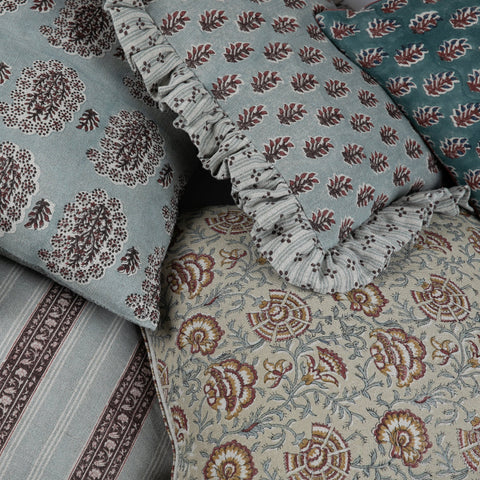 Filling Spaces Artful Traditionalist Handcrafted Bohemian Boudoir Throw Pillow - 18 x 18 - 20 x 20 - 22 x 22 - 24 x 24 - 26X 26 - 14 x 20 - 14 x 40 - 18 x 40 - 16 x 50