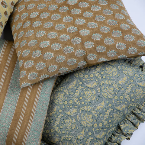 Filling Spaces Artful Traditionalist Handcrafted Bohemian Accent Throw Pillow - 18 x 18 - 20 x 20 - 22 x 22 - 24 x 24 - 26X 26 - 14 x 20 - 14 x 40 - 18 x 40 - 16 x 50