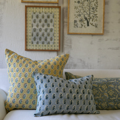 Filling Spaces Artful Traditionalist Bohemian Handcrafted Lumbar Pillow - 18 x 18 - 20 x 20 - 22 x 22 - 24 x 24 - 26X 26 - 14 x 20 - 14 x 40 - 18 x 40 - 16 x 50