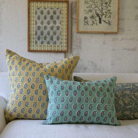 Filling Spaces Artful Traditionalist Bohemian Handcrafted Lumbar Throw Pillow - 18 x 18 - 20 x 20 - 22 x 22 - 24 x 24 - 26X 26 - 14 x 20 - 14 x 40 - 18 x 40 - 16 x 50