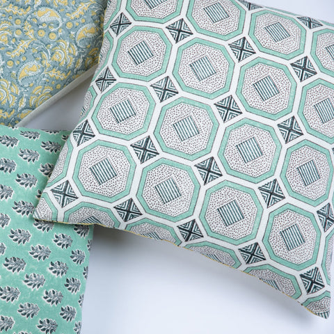 Filling Spaces Artful Traditionalist Handcrafted Graphic Accent Throw Pillow - 18 x 18 - 20 x 20 - 22 x 22 - 24 x 24 - 26X 26 - 14 x 20 - 14 x 40 - 18 x 40 - 16 x 50