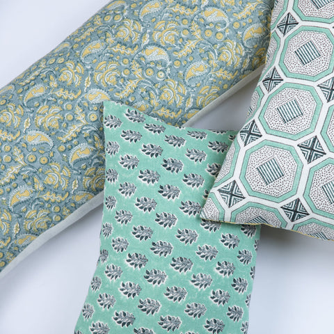 Filling Spaces Artful Traditionalist Bohemian Handcrafted Lumbar Throw Pillow - 18 x 18 - 20 x 20 - 22 x 22 - 24 x 24 - 26X 26 - 14 x 20 - 14 x 40 - 18 x 40 - 16 x 50