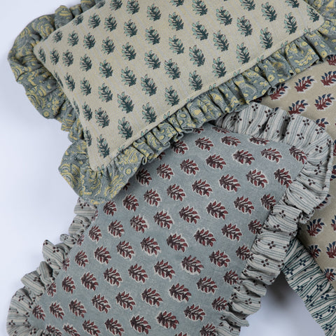 Filling Spaces Artful Traditionalist Handcrafted Bohemian Boudoir Throw Pillow - 18 x 18 - 20 x 20 - 22 x 22 - 24 x 24 - 26X 26 - 14 x 20 - 14 x 40 - 18 x 40 - 16 x 50