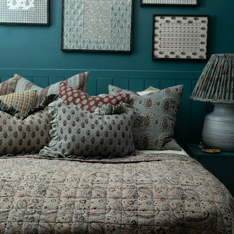 Filling Spaces Artful Traditionalist Bohemian Handcrafted Accent Throw Pillow - 18 x 18 - 20 x 20 - 22 x 22 - 24 x 24 - 26X 26 - 14 x 20 - 14 x 40 - 18 x 40 - 16 x 50