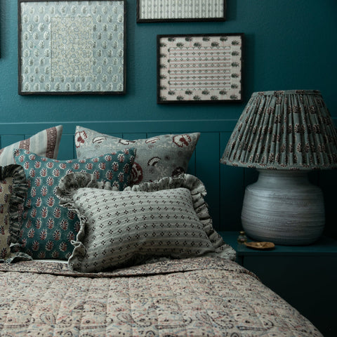 Filling Spaces Artful Traditionalist Bohemian Handcrafted Graphic Accent Pillow - 18 x 18 - 20 x 20 - 22 x 22 - 24 x 24 - 26X 26 - 14 x 20 - 14 x 40 - 18 x 40 - 16 x 50