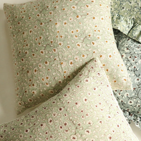 Filling Spaces Artful Traditionalist Bohemian Embroidered Accent Throw Pillow - 18 x 18 - 20 x 20 - 22 x 22 - 24 x 24 - 26X 26 - 14 x 20 - 14 x 40 - 18 x 40 - 16 x 50