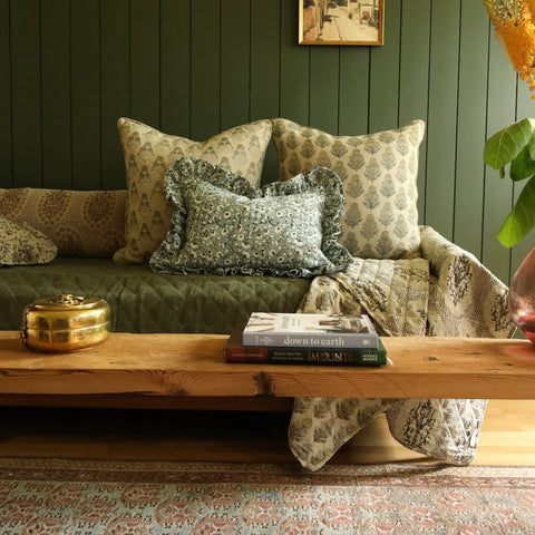 Filling Spaces Artful Traditionalist Handcrafted Accent Pillow - 18 x 18 - 20 x 20 - 22 x 22 - 24 x 24 - 26X 26 - 14 x 20 - 14 x 40 - 18 x 40 - 16 x 50