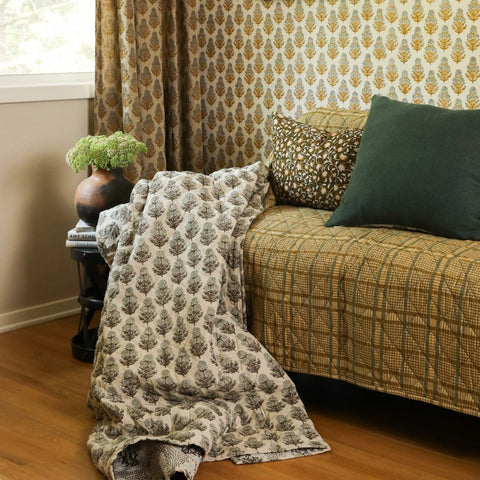 Filling Spaces Artful Traditionalist Bohemian Handcrafted Lumbar Pillow - 22 x 22 - 14 x 20 - 14 x 40 - 18 x 18 - 20 x 20 - 24 x 24 - 26X 26 - 18 x 40 - 16 x 50