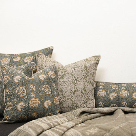 Filling Spaces Artful Traditionalist Bohemian Handcrafted Accent Throw Pillow - 18 x 18 - 20 x 20 - 22 x 22 - 24 x 24 - 26X 26 - 14 x 20 - 14 x 40 - 18 x 40 - 16 x 50